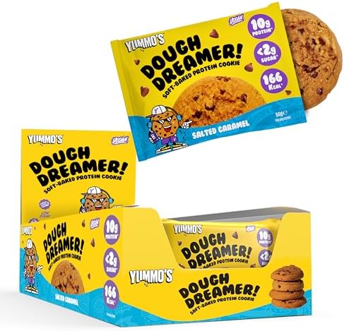 Yummos Dough Dreamer! Vegan Protein Cookie 12x50g Salted Caramel