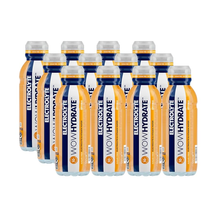 Wow Hydrate Electrolyte Water 12x500ml Orange